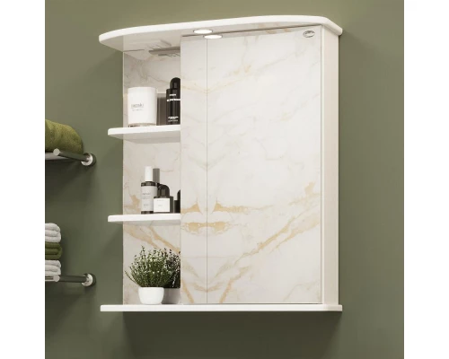 Зеркальный шкаф 55x71,2 см белый глянец R Onika Карина 205513