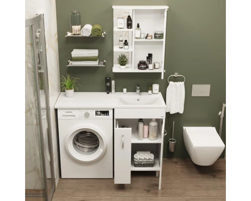 Зеркальный шкаф 55x71,2 см белый глянец R Onika Карина 205513