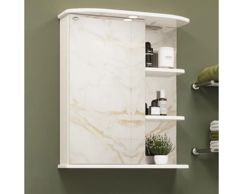 Зеркальный шкаф 60x71,2 см белый глянец L Onika Карина 206009