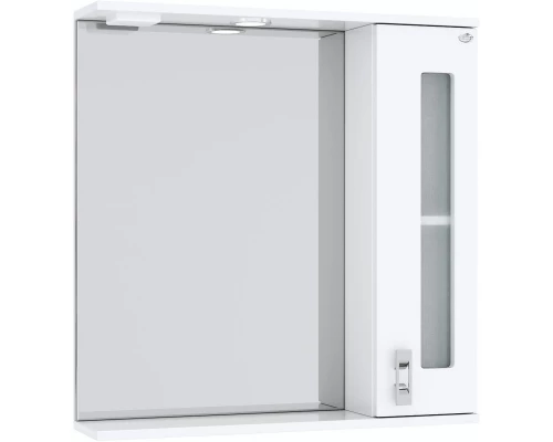 Зеркальный шкаф 67x71,2 см белый глянец R Onika Кристалл 206706