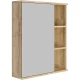 Зеркальный шкаф 50x70 см дуб галифакс L/R Onika Легран 205022
