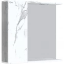 Зеркальный шкаф 75x71 см мрамор/камень бетонный L/R Onika Марбл 207524