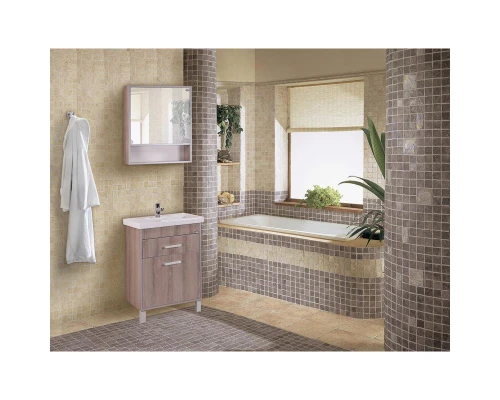 Зеркальный шкаф 60x68 см ясень таормина R Onika Натали 206061