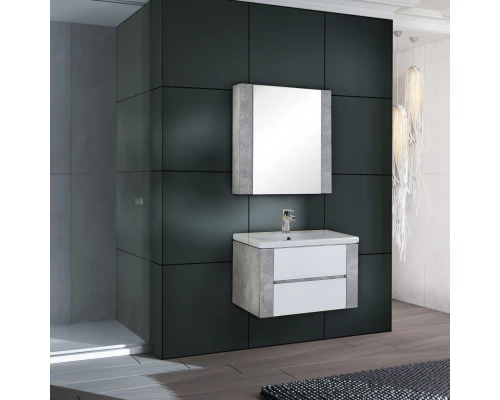 Зеркальный шкаф 68,8x72 см ателье светлый L/R Onika Стоун 207033