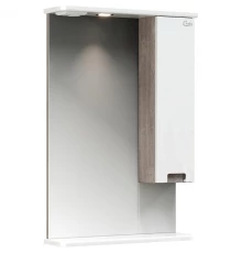 Зеркальный шкаф 52x86 см белый глянец R Onika Харпер 205216