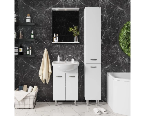 Зеркало 55x70 см белый глянец Onika Коралл 205501