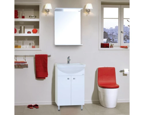 Зеркало 52x70 см белый глянец Onika Крит 205211