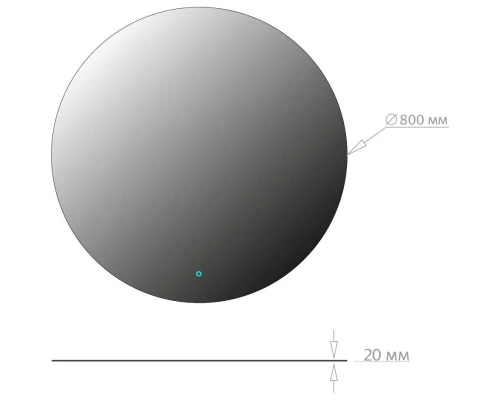 Зеркало 80x80 см Onika Сола 208097