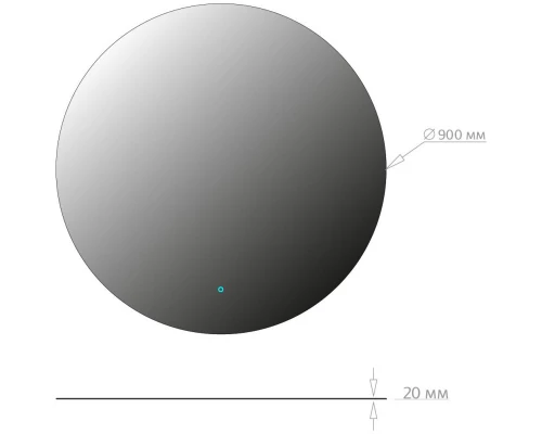 Зеркало 90x90 см Onika Сола 209030