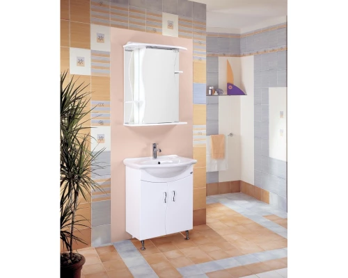 Зеркальный шкаф 60x71,2 см белый глянец R Onika Лилия 206012