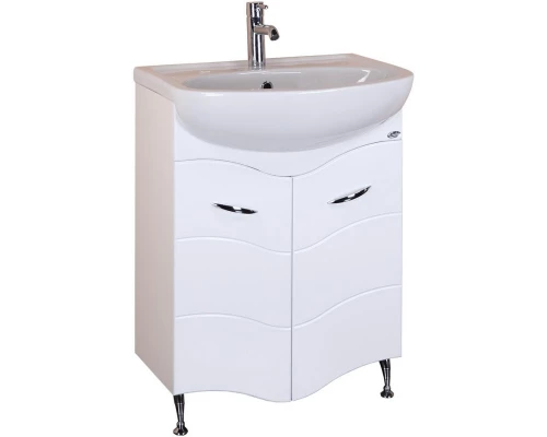 Комплект мебели белый глянец 61,5 см Onika Лайн 106043 + 4620008192772 + 205819