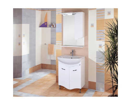 Комплект мебели белый глянец 61,5 см Onika Лайн 106043 + 4620008192772 + 205820