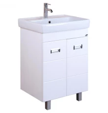 Тумба с раковиной белый глянец 60 см Onika Балтика 106035 + 1WH302082