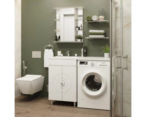 Комплект мебели белый глянец 120 см Onika Космос 106019 + 612001 + 205531