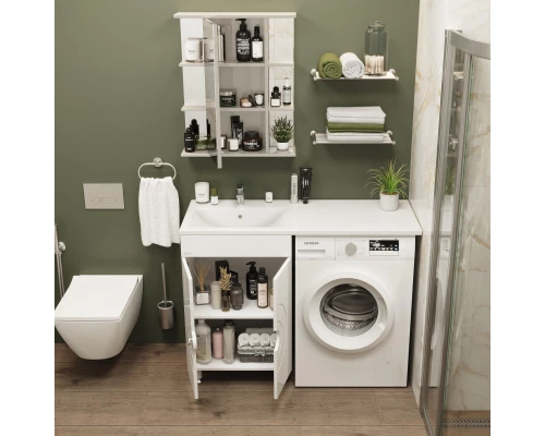 Комплект мебели белый глянец 120 см Onika Космос 106019 + 612001 + 205531