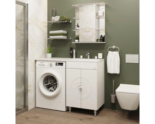 Комплект мебели белый глянец 120 см Onika Космос 106019 + 612002 + 205531