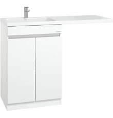 Тумба с раковиной белый глянец 120 см Onika Милтон Нова 105802 + FC-00001871