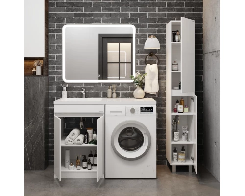 Комплект мебели белый глянец 120 см Onika Милтон Нова 105802 + FC-00001871 + 210018