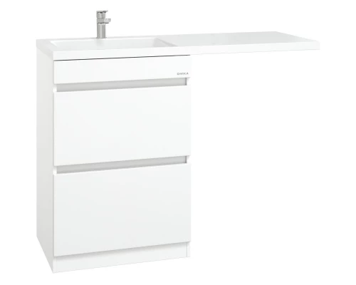 Комплект мебели белый глянец 120 см Onika Милтон 105801 + FC-00001871 + 210018