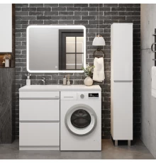 Комплект мебели белый глянец 120 см Onika Милтон 105801 + FC-00001871 + 210018