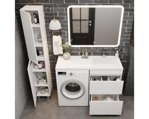 Комплект мебели белый глянец 120 см Onika Милтон 105801 + FC-00001870 + 210018