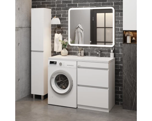 Комплект мебели белый глянец 120 см Onika Милтон 105801 + FC-00001870 + 210018