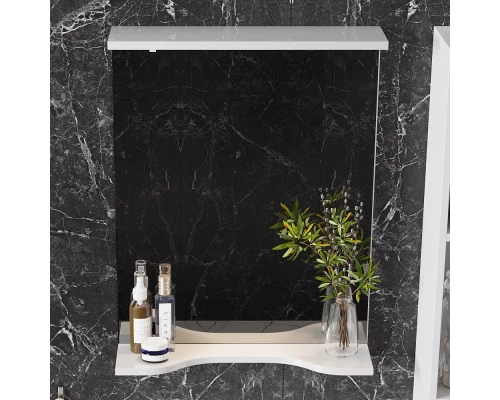 Комплект мебели белый глянец 55,5 см Onika Коралл 105558 + 4620008192765 + 205501