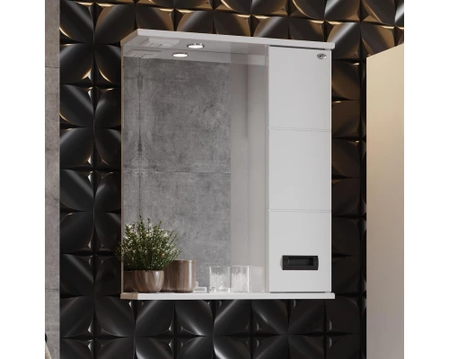 Комплект мебели белый глянец 55 см Onika Балтика 105552 + 1WH302126 + 205846