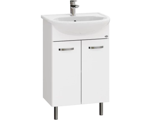 Комплект мебели белый глянец 51 см Onika Коралл 105032 + 4620008192758 + 205023