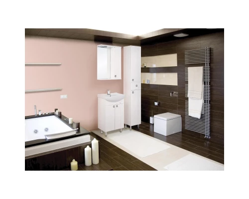 Комплект мебели белый глянец 50 см Onika Лига 105030 + 1WH501701 + 205202