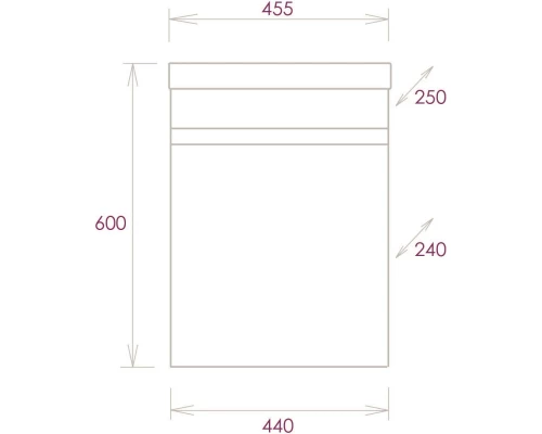 Тумба с раковиной дуб сонома/серый матовый 45,5 см Onika Милтон 104511 + 4640021065907