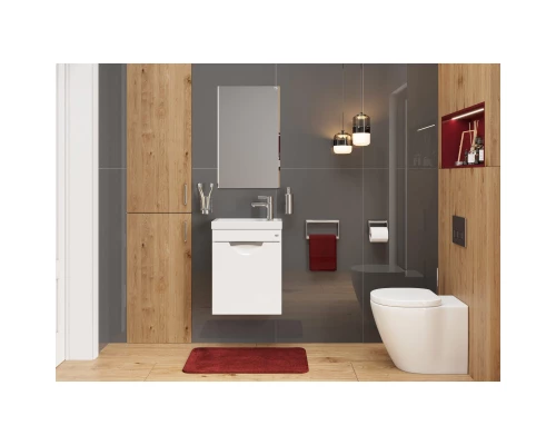 Тумба с раковиной белый глянец 45,5 см Onika Комо 104507 + 4640021065907