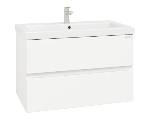 Комплект мебели белый глянец 80 см Onika Эвада 108058 + UM-COM80/1 + 208096