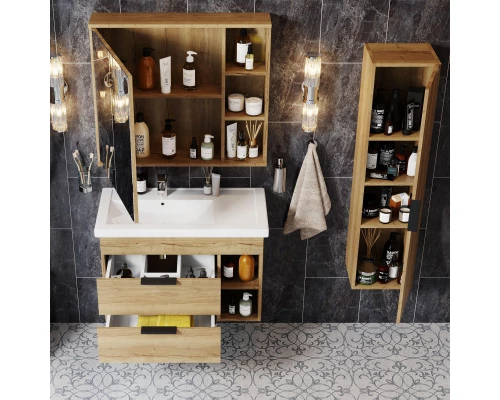 Тумба с раковиной дуб галифакс 81 см Onika Легран 108047 + 4640021065198