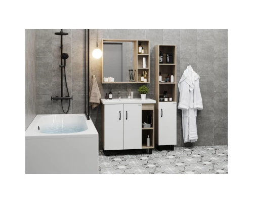 Тумба с раковиной дуб сонома/белый матовый 81 см Onika Тимбер 108045 + 4640021065198