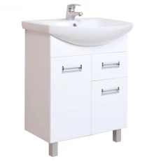 Тумба с раковиной белый глянец 71,5 см Onika Балтика 107025 + 1WH207776