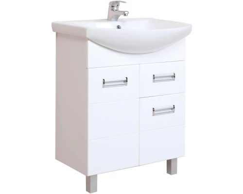 Тумба с раковиной белый глянец 71,5 см Onika Балтика 107025 + 1WH207776