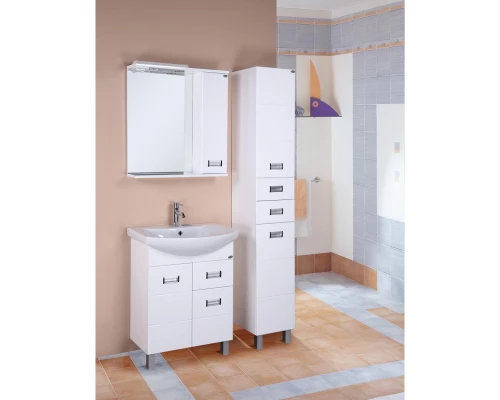 Тумба с раковиной белый глянец 71,5 см Onika Балтика 107025 + 1WH207776