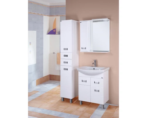 Комплект мебели белый глянец 71,5 см Onika Балтика 107025 + 1WH207776 + 206701