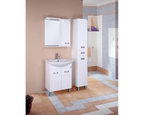 Тумба с раковиной белый глянец 65 см Onika Балтика 106529 + 1WH207775