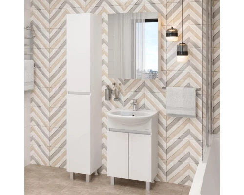 Комплект мебели белый глянец 61,5 см Onika Милтон 106146 + 4620008192772 + 205843