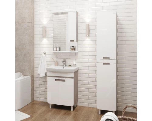 Комплект мебели белый глянец/кастелло 60,5 см Onika Харпер 106143 + UM-CAR60/1 + 205849