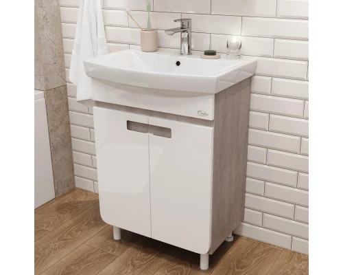 Комплект мебели белый глянец/кастелло 60,5 см Onika Харпер 106143 + UM-CAR60/1 + 205849