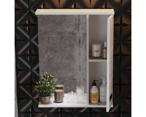 Комплект мебели белый глянец 60 см Onika Балтика 106139 + 1WH302082 + 205846