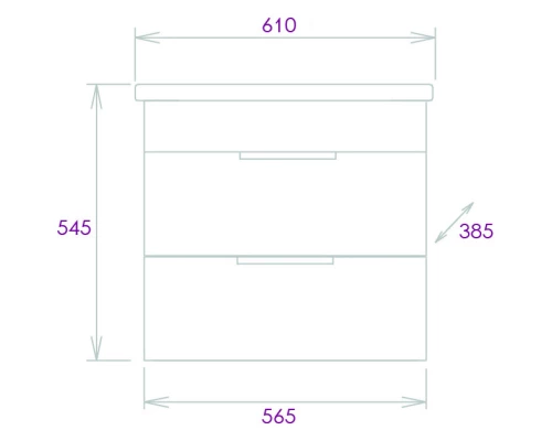 Тумба с раковиной дуб галифакс 61 см Onika Легран 106117 + 4640021060773