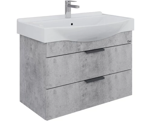 Комплект мебели бетон чикаго 80 см Onika Девис 108048 + 1WH302422 + 208093