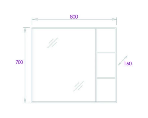 Комплект мебели дуб сонома/серый матовый 81 см Onika Тимбер 108046 + 4640021065198 + 208091
