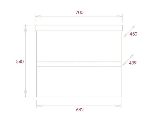 Комплект мебели белый глянец 70 см Onika Эвада 107059 + UM-COM70/1 + 206085