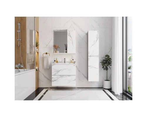 Комплект мебели мрамор/камень бетонный 66 см Onika Марбл 106548 + 4640021062203 + 206545