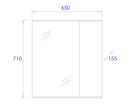 Комплект мебели мрамор/камень бетонный 66 см Onika Марбл 106548 + 4640021062203 + 206545